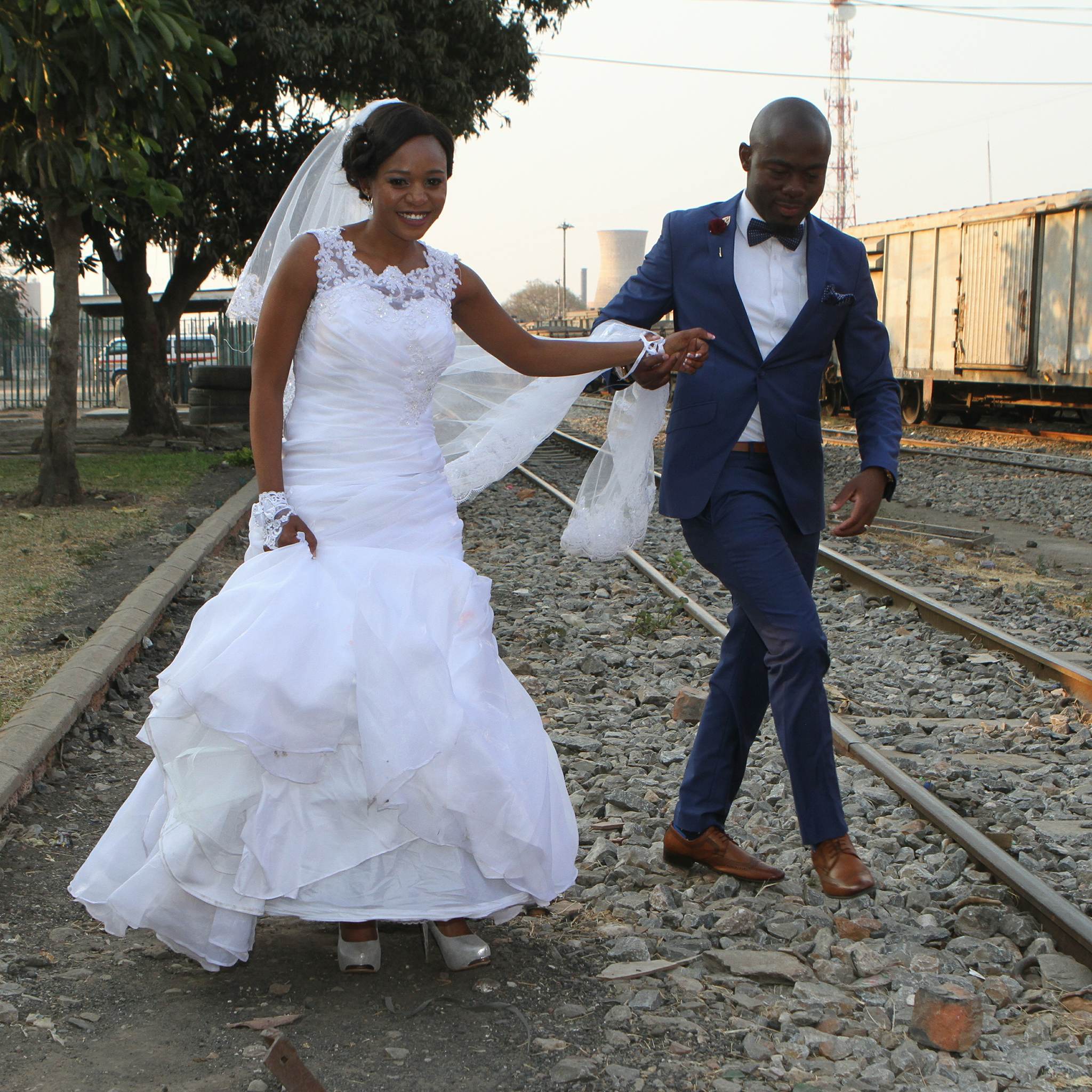 Youngzee and Rachel Showcasing their Zambia  Wedding  